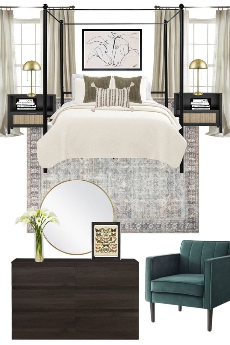 Mood Board Monday: 4 Bedroom Design Ideas Under $2,000