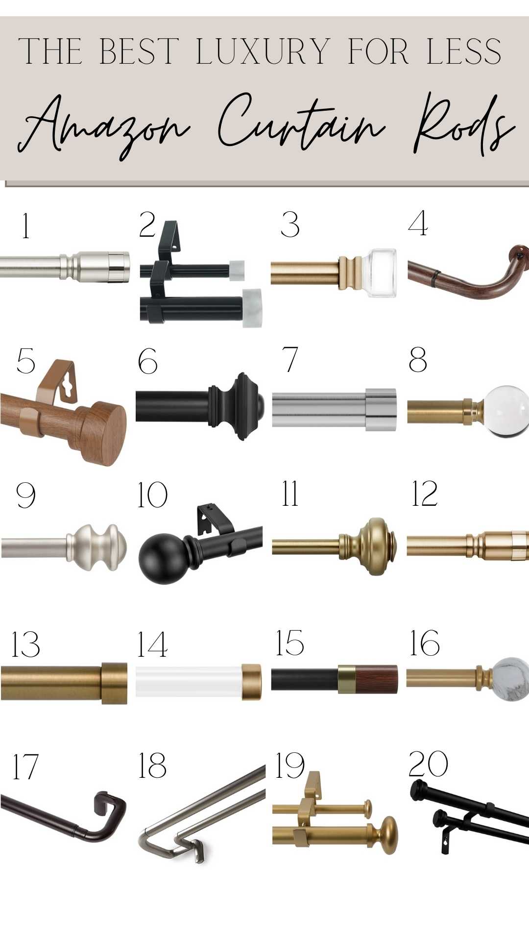 Amazon curtain rods