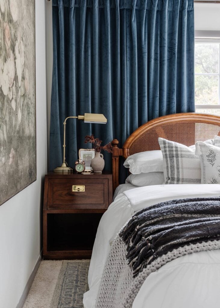 blue velvet curtains