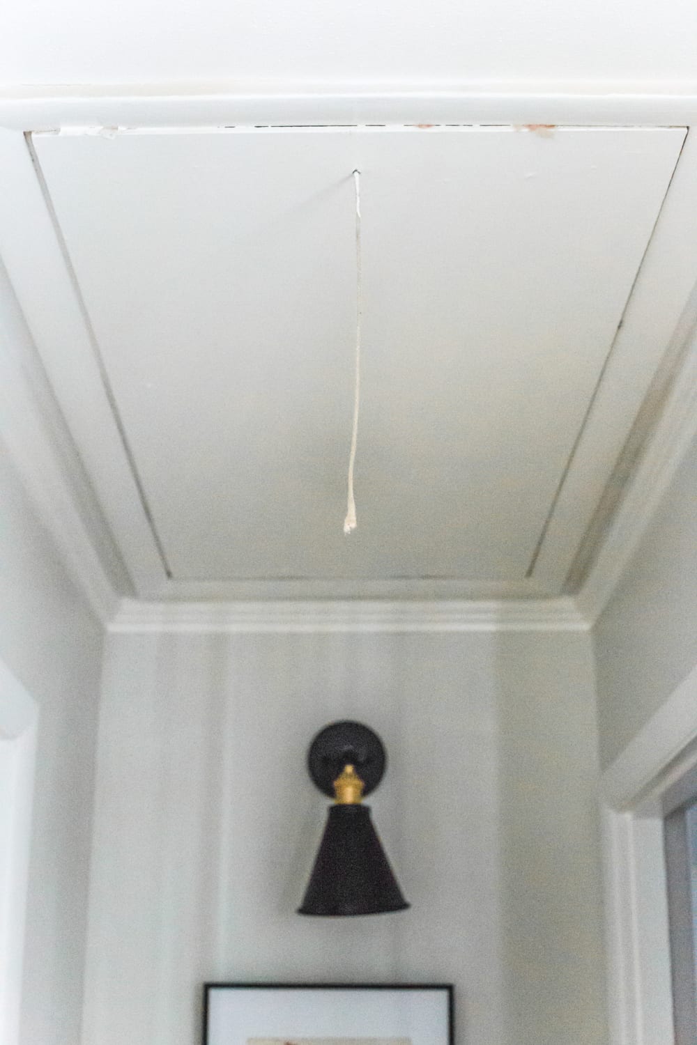 How to Replace an Attic Door String with a Hook | blesserhouse.com - A quick tip for improving the look of a hanging cord on an attic door.