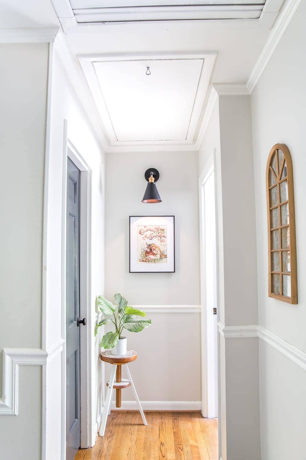 How to Replace an Attic Door String with a Hook | blesserhouse.com - A quick tip for improving the look of a hanging cord on an attic door.