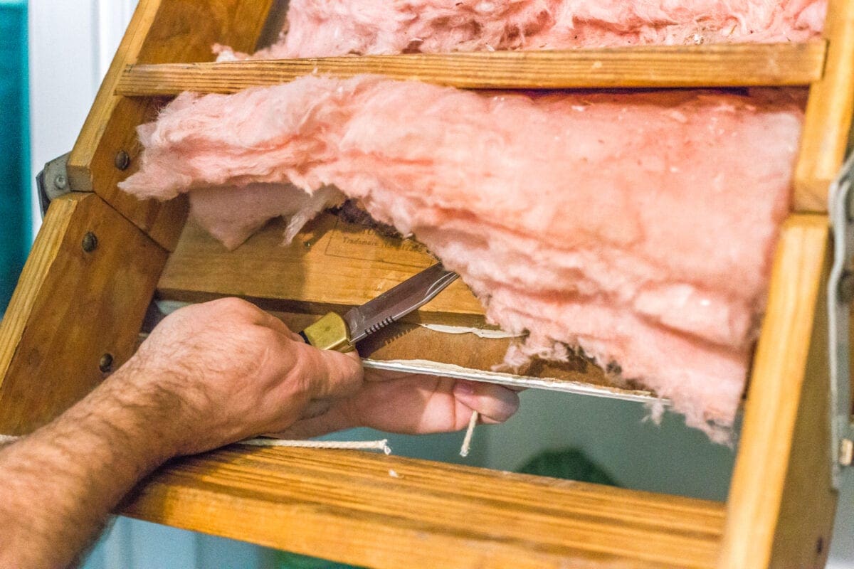 How to Replace an Attic Door String with a Hook | blesserhouse.com - A quick tip for improving the look of a hanging cord on an attic door.