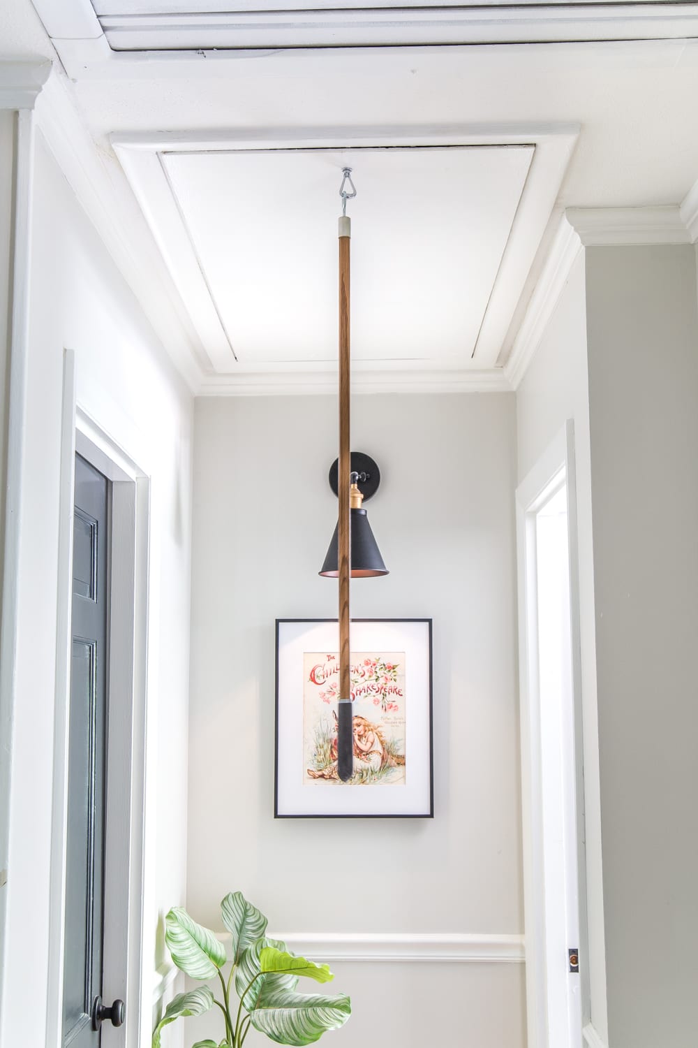 How to Replace an Attic Door String with a Hook | blesserhouse.com - A quick tip for improving the look of a hanging cord on an attic door.