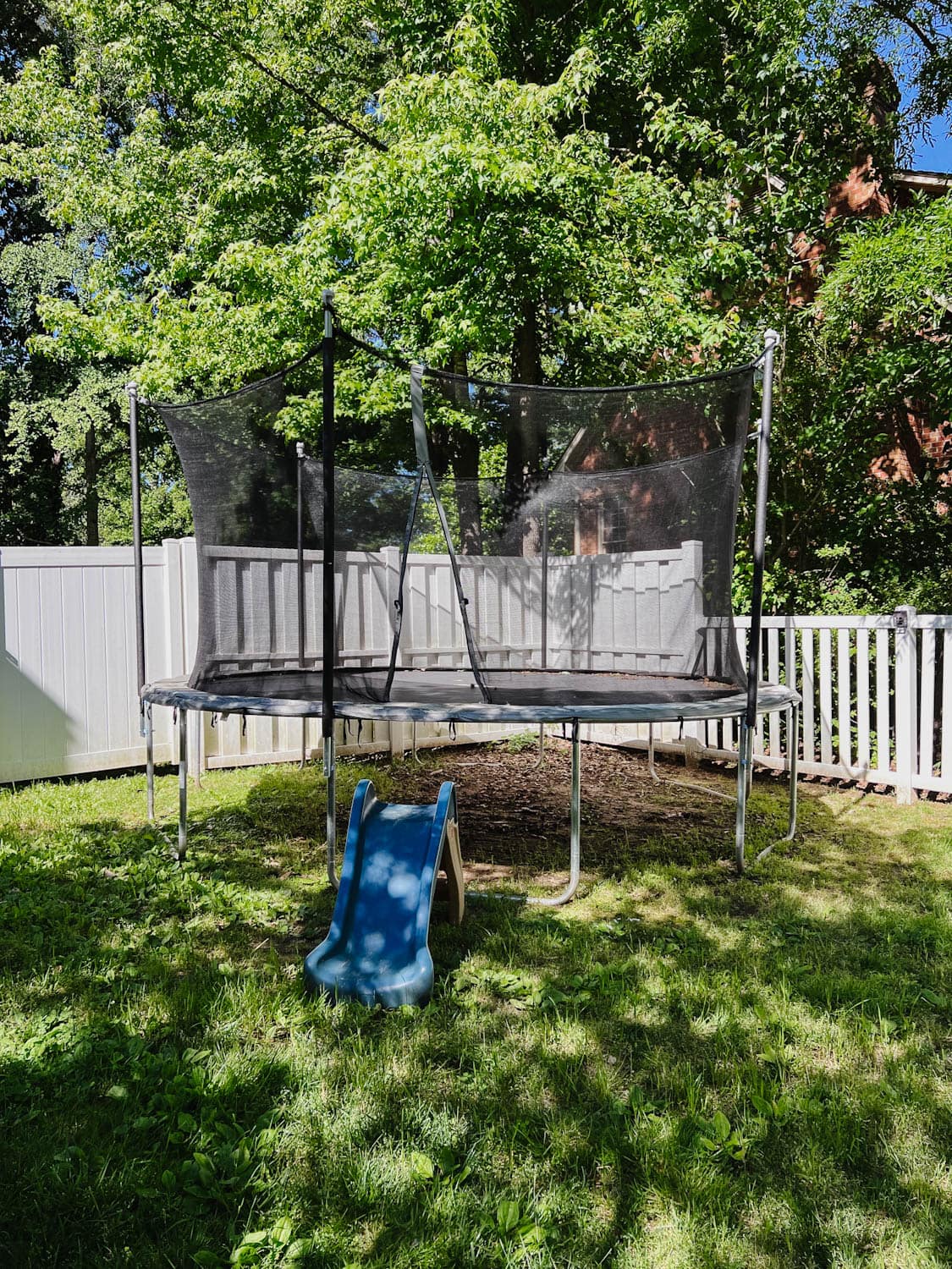 trampoline before