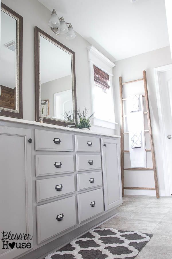 Master Bathroom Budget Makeover: Builder Grade to Rustic Industrial