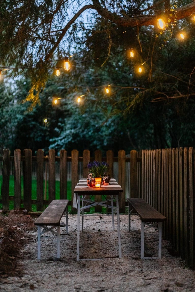 DIY Beer Garden Transformation in a Neglected Backyard