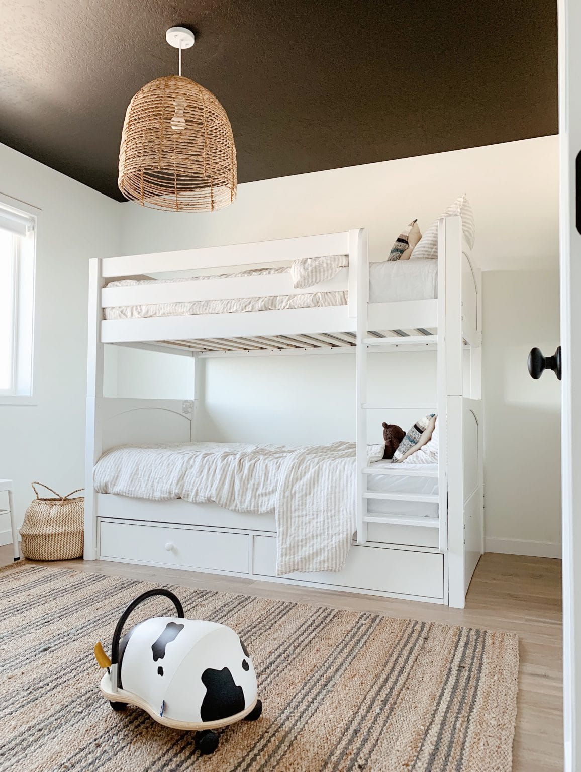 gender neutral minimalist bunk bed ideas for adding space and function in a small room