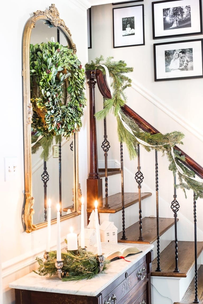 Classic Christmas Foyer
