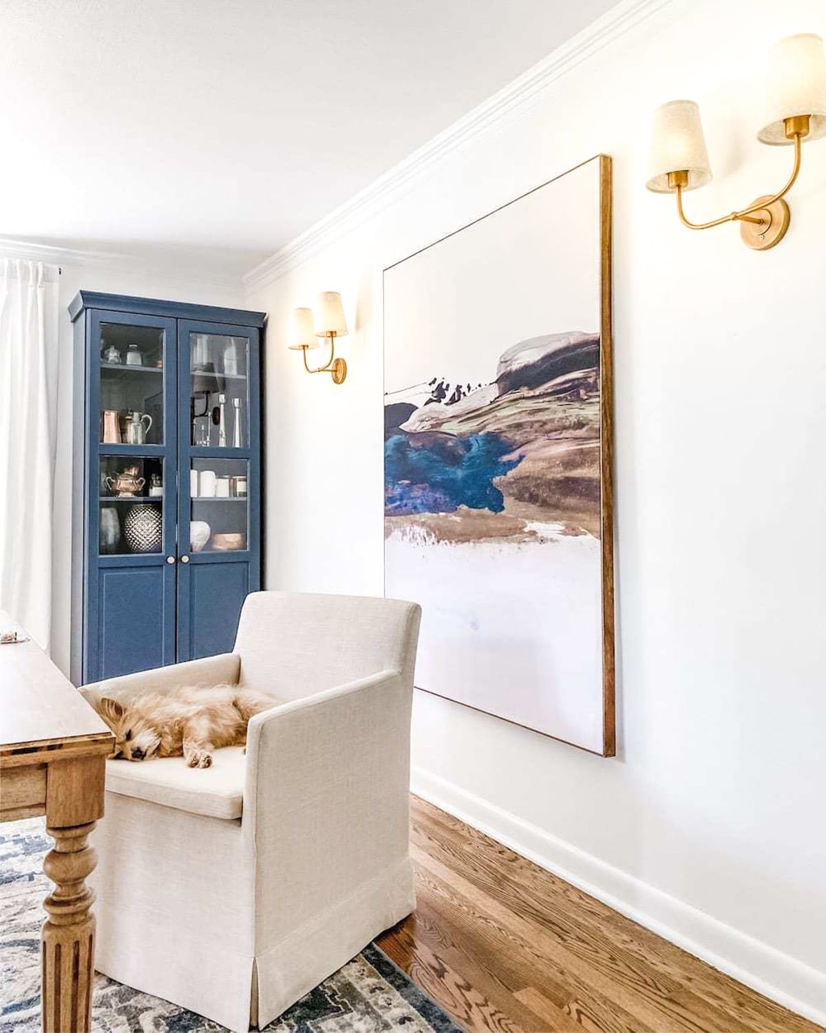 how to make your house look expensive - use large wall art