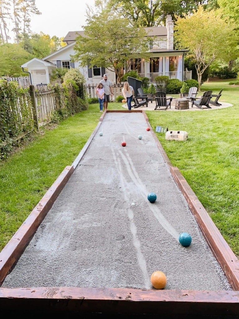 DIY Bocce Ball Court