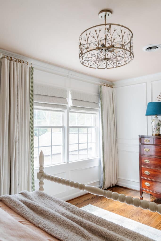 diy no sew curtains with ribbon trim