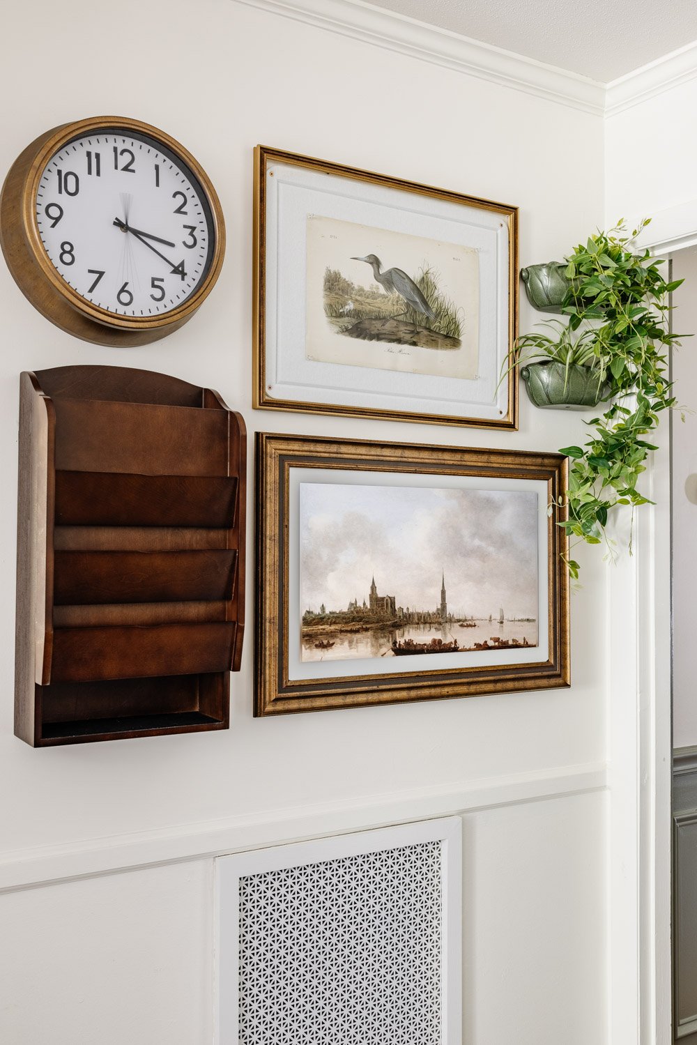 skylight calendar on art gallery wall as a family command center