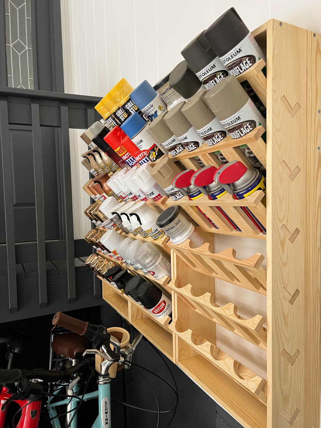 paint can storage rack