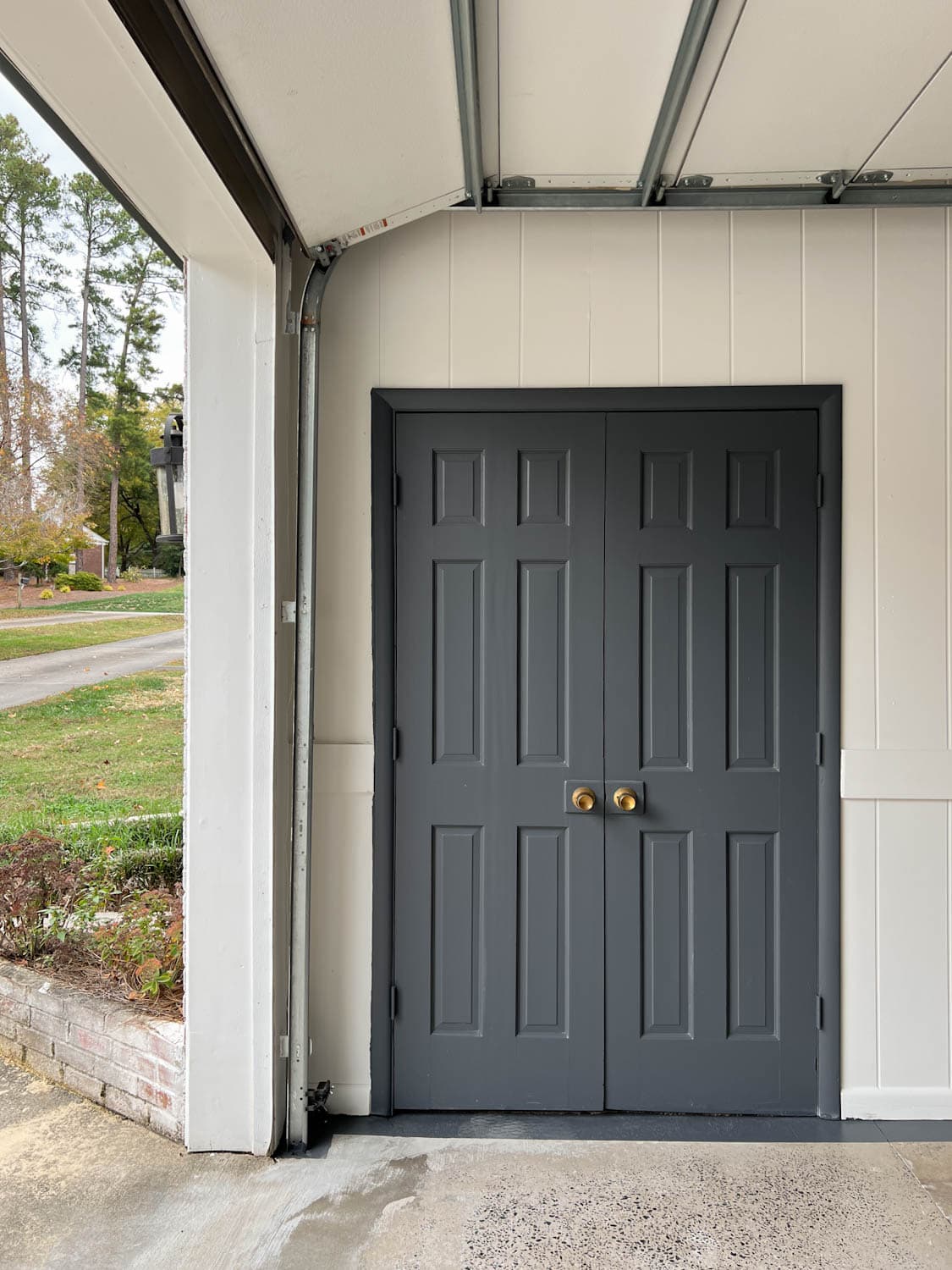 paint storage closet doors