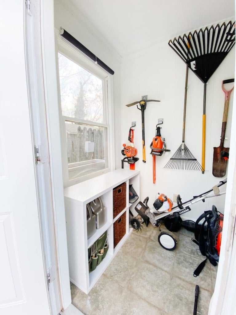 Garden Shed Closet Makeover
