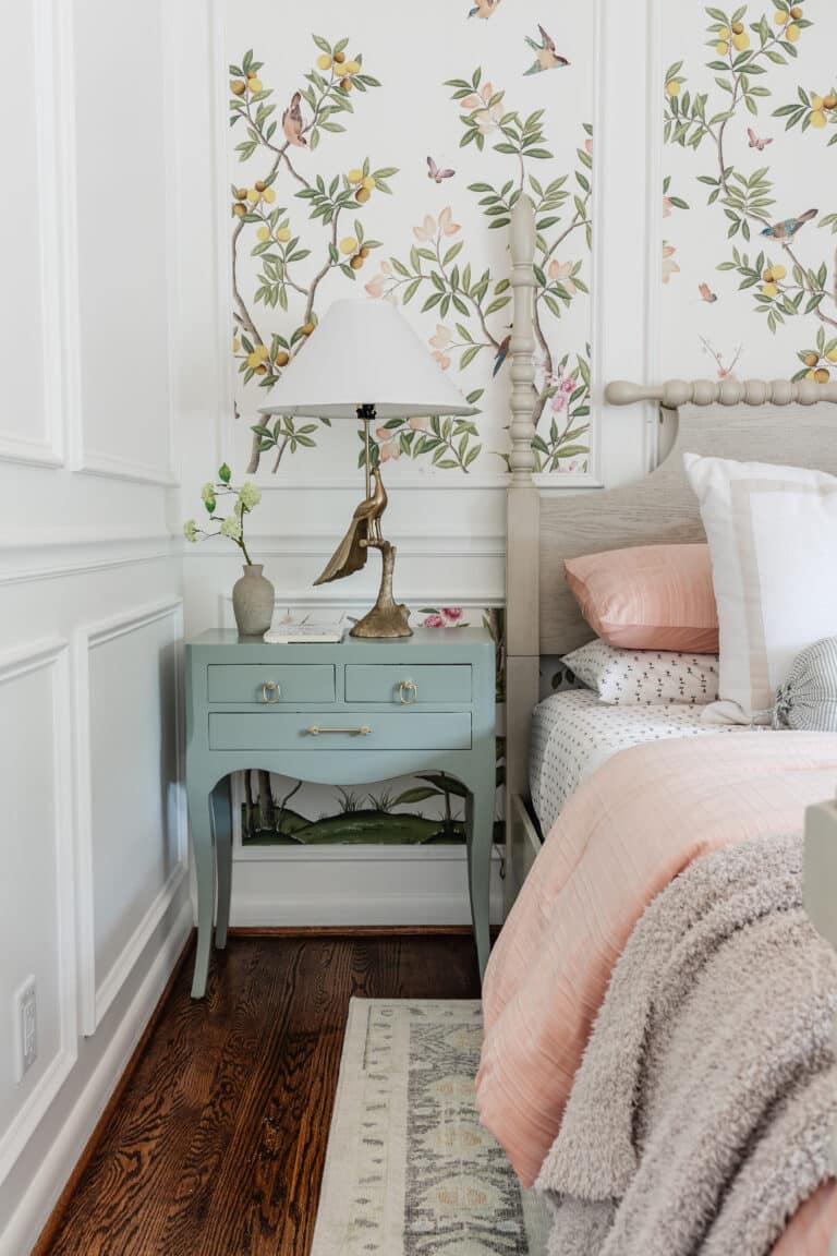 DIY Painted Bedside Tables + a Trick for Using Gloss Paint