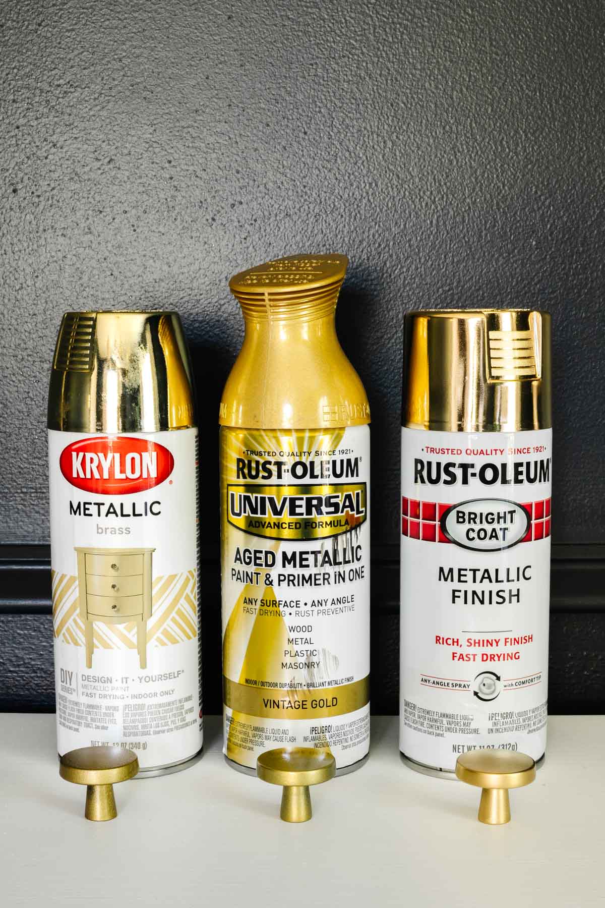 gold spray paint types ranked for performance