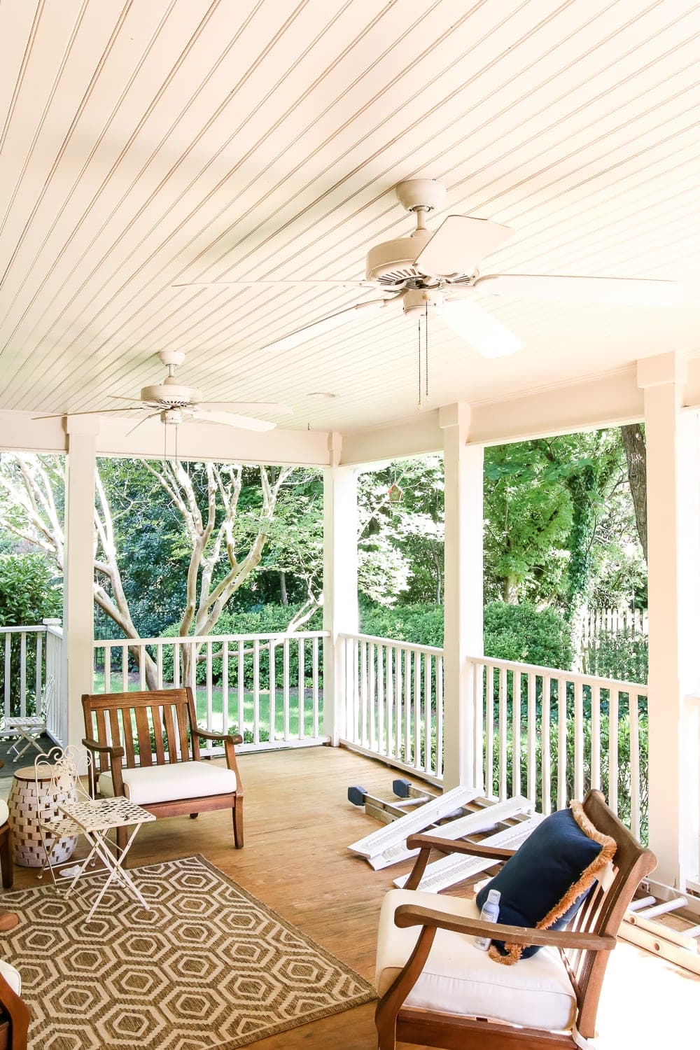 back porch before