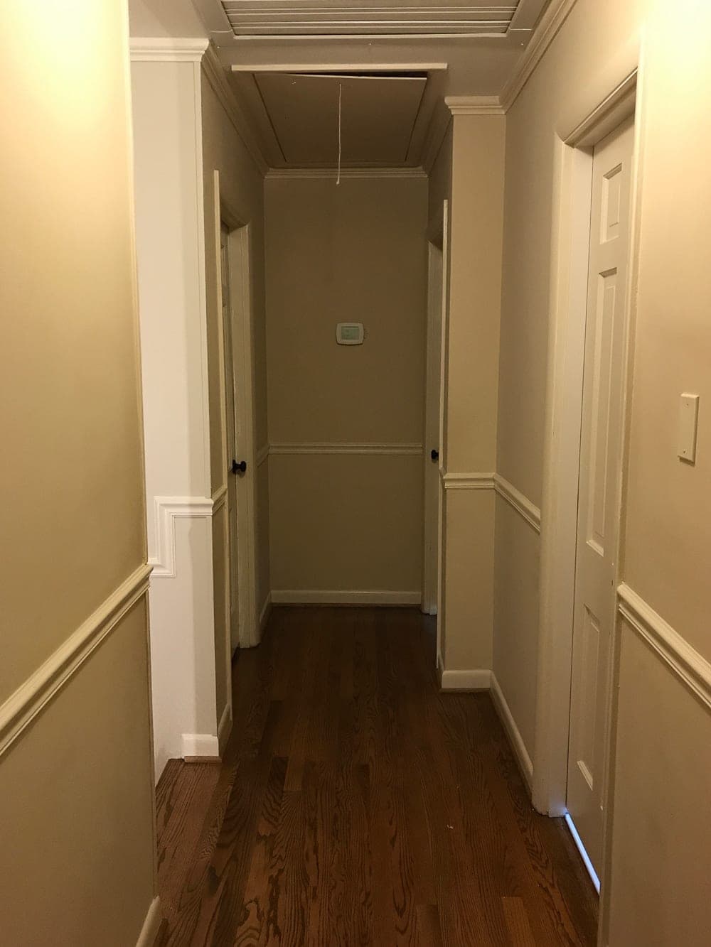 How to Replace an Attic Door String with a Hook | blesserhouse.com - A quick tip for improving the look of a hanging cord on an attic door.