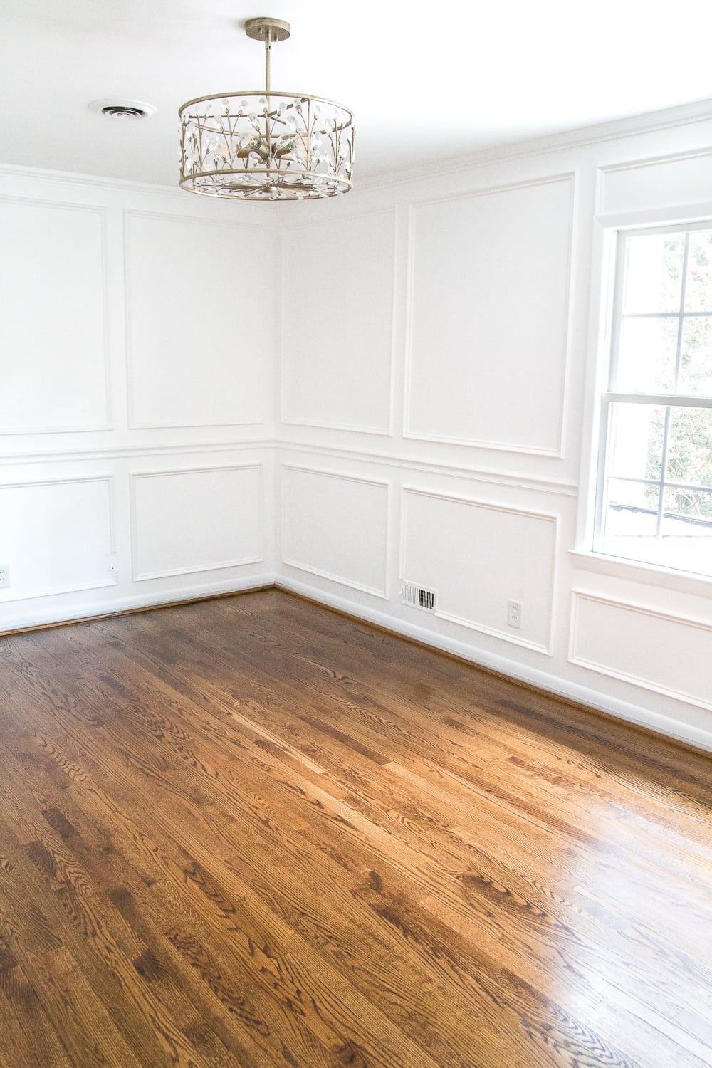 medium brown hardwood floors for a classic interior design look