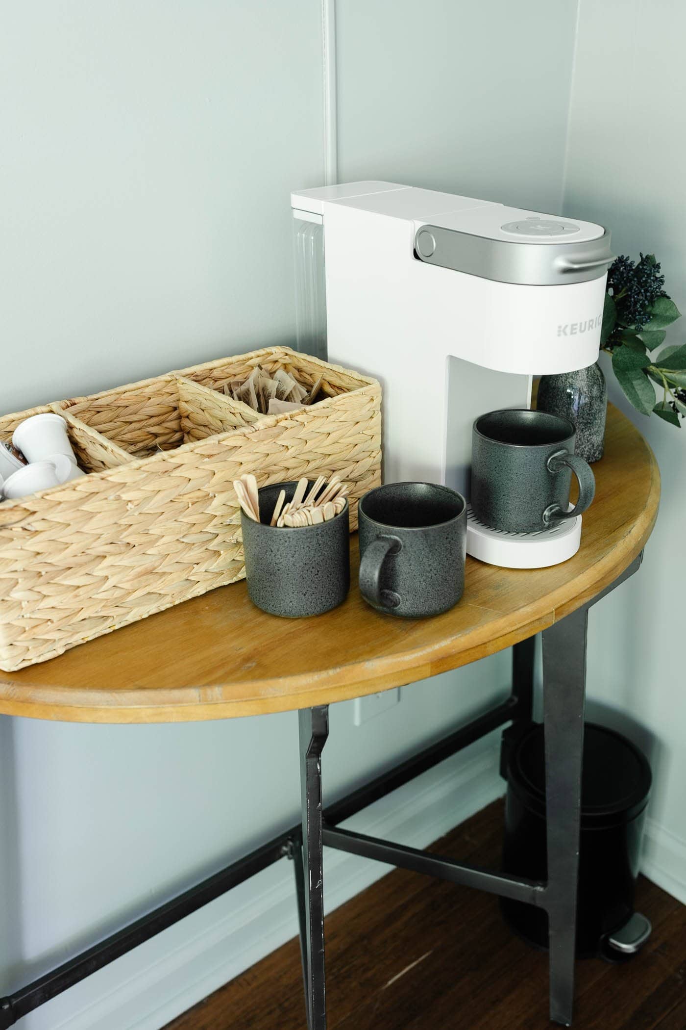 incorporate a coffee bar into an office lounge area to boost productivity
