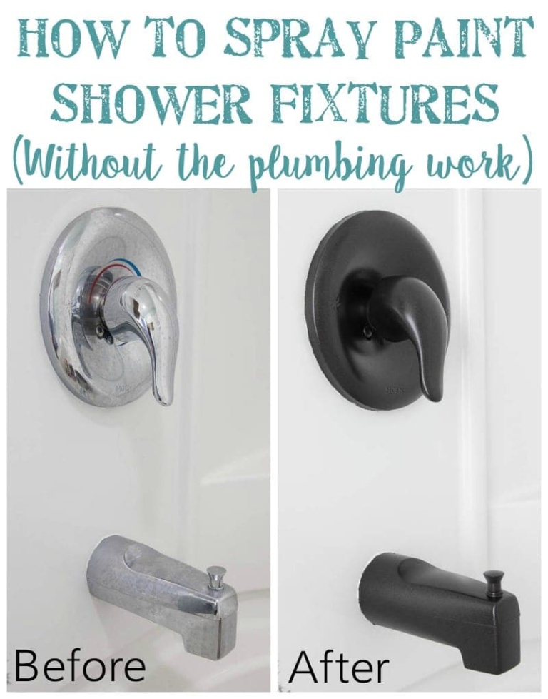 How to Spray Paint Bathroom Fixtures
