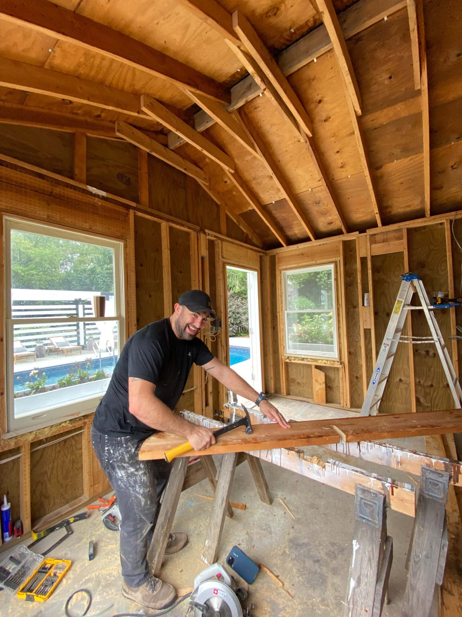 raising the roof in a shed