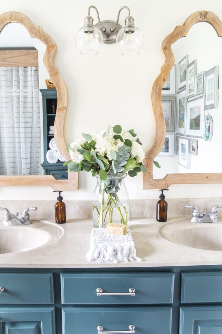 Budget Master Bathroom Refresh Reveal