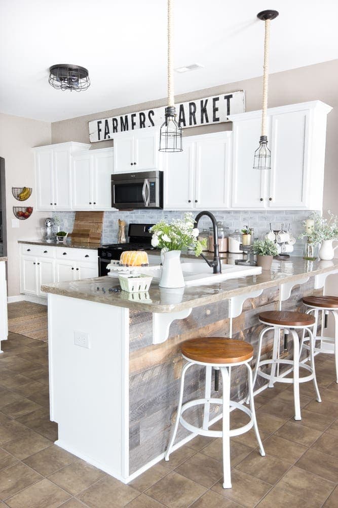 Modern Farmhouse Kitchen Makeover Reveal