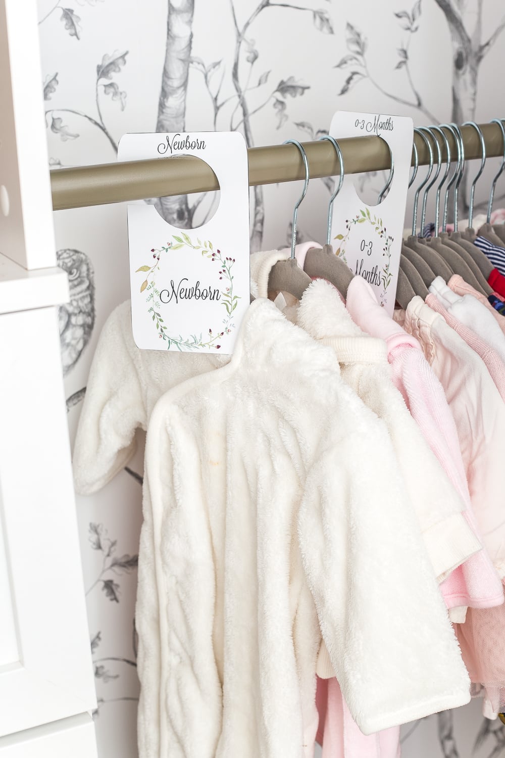Nursery Organization | Free printable baby closet divider tags