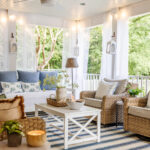 outdoor living room on a back porch