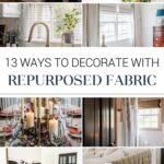 ways to repurpose fabric for home decor