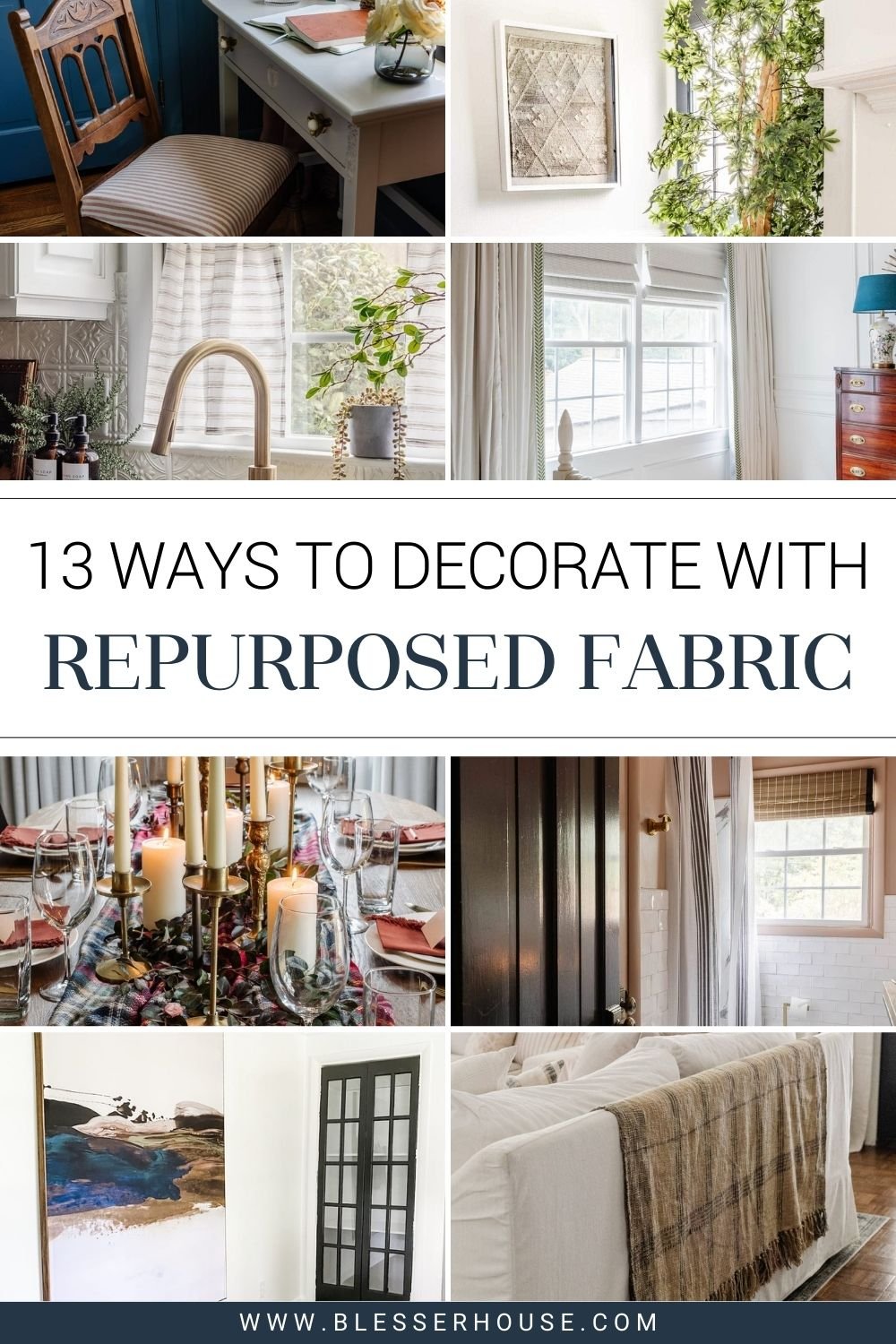 ideas to repurpose fabric for home decor