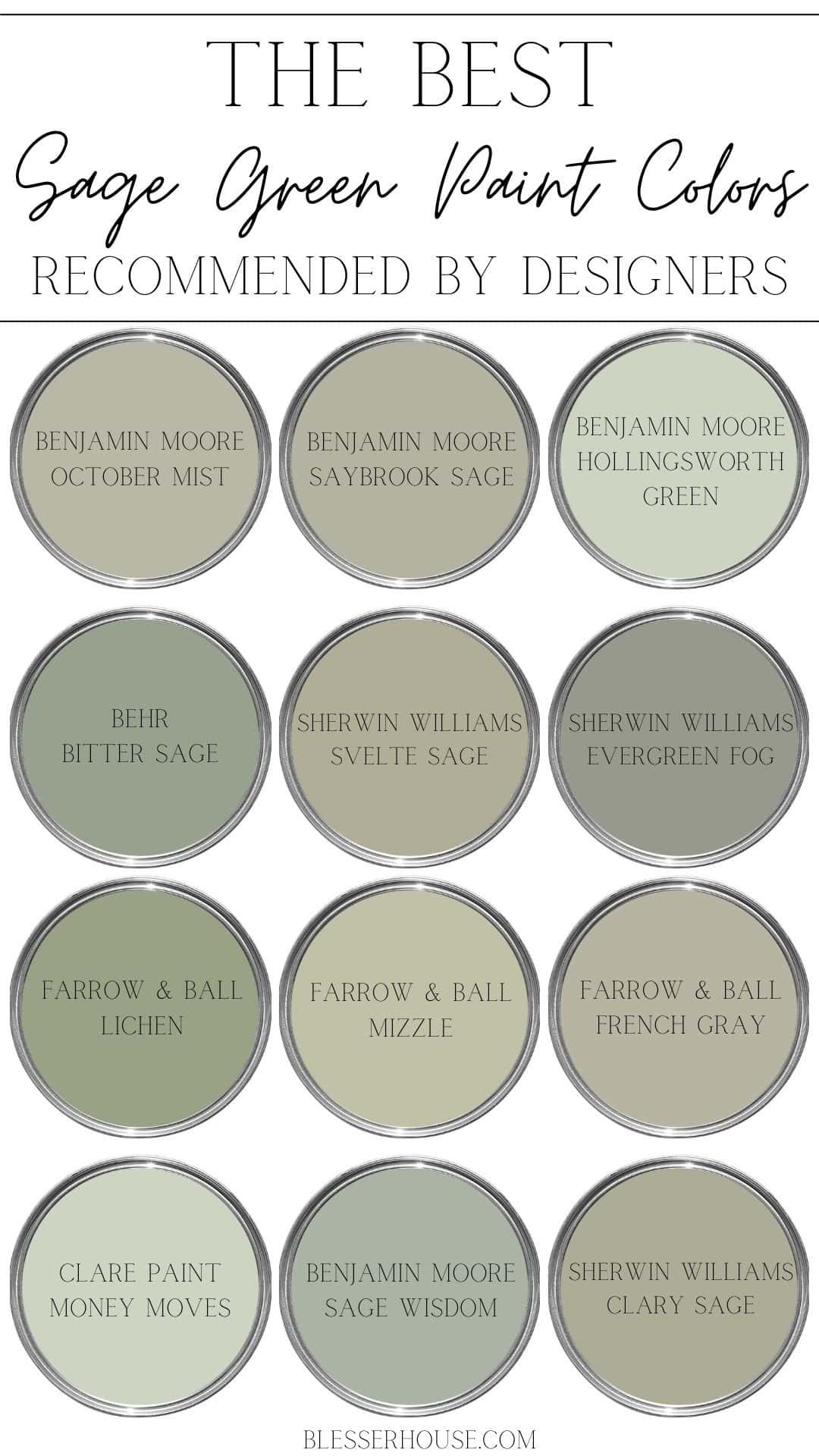 best sage green paint colors