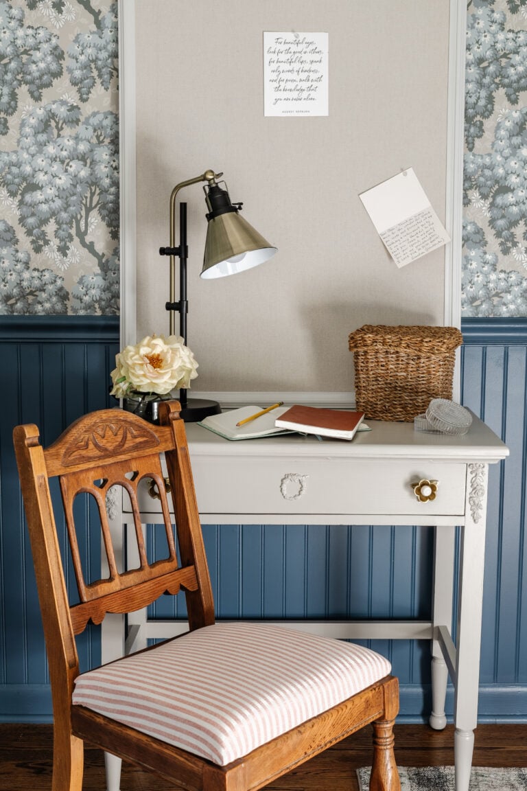 How to Refinish Wood Furniture Without Stripping | Desk Chair Makeover