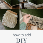 how to add fringe trim to sofa