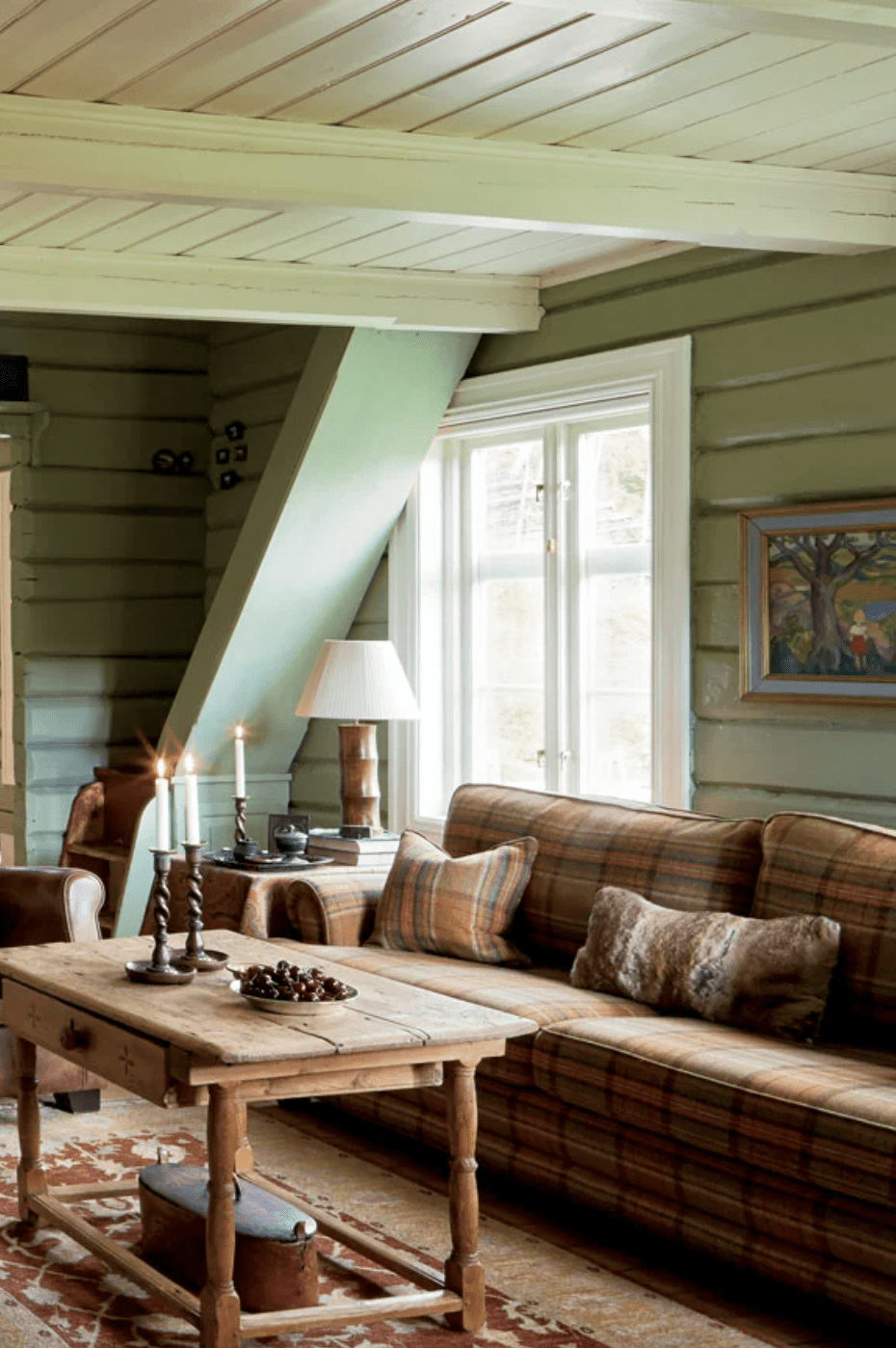 Farrow & Ball Lichen - an earthy sage green paint color