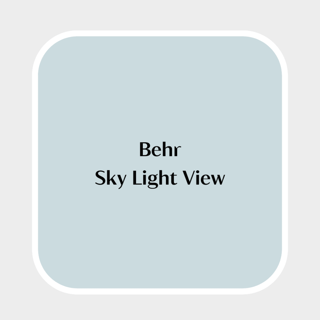 behr sky light view