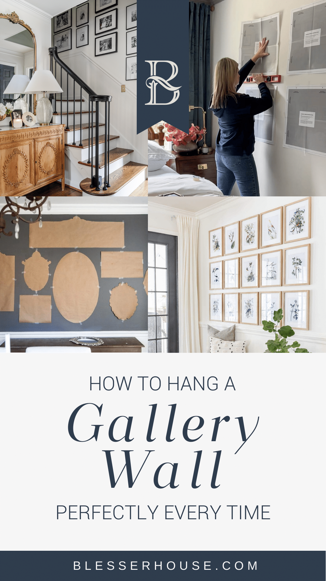 how to hang a gallery wall