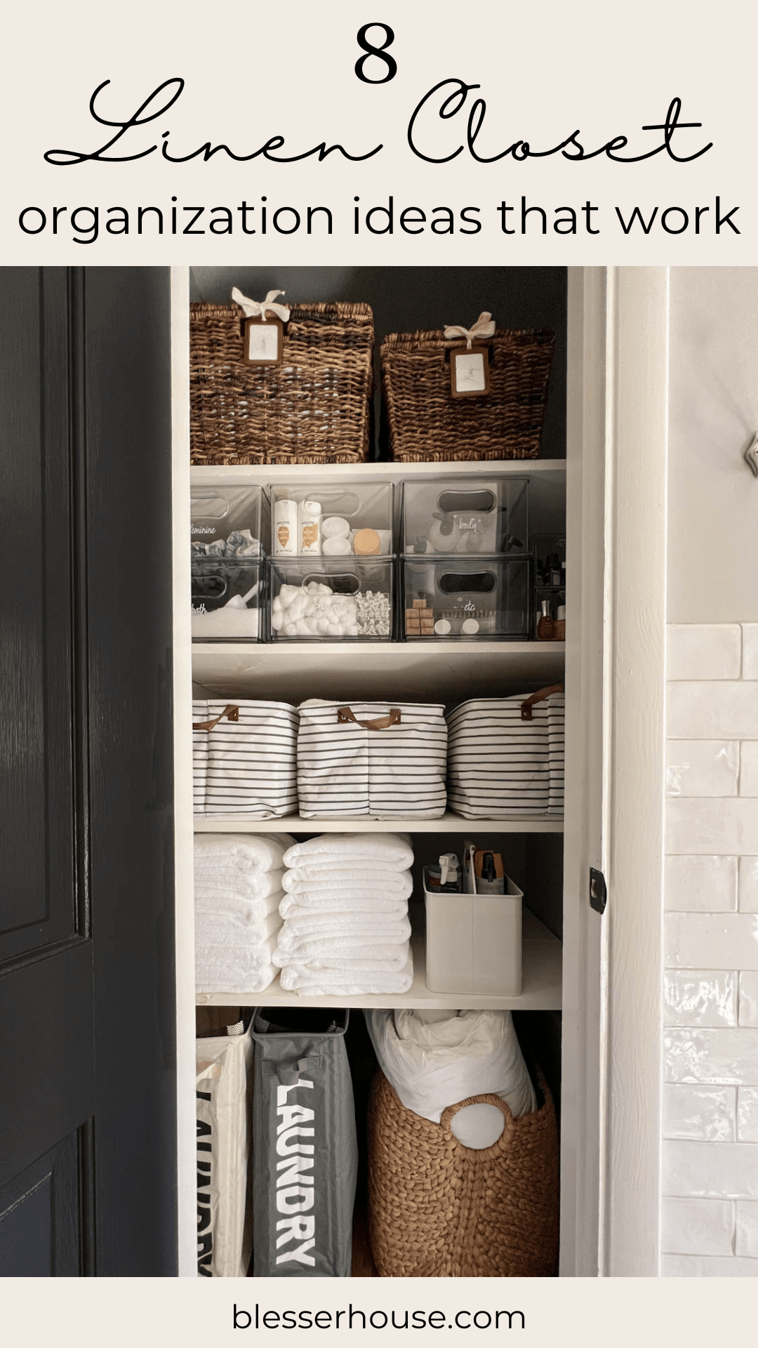 bathroom linen closet organization ideas that work