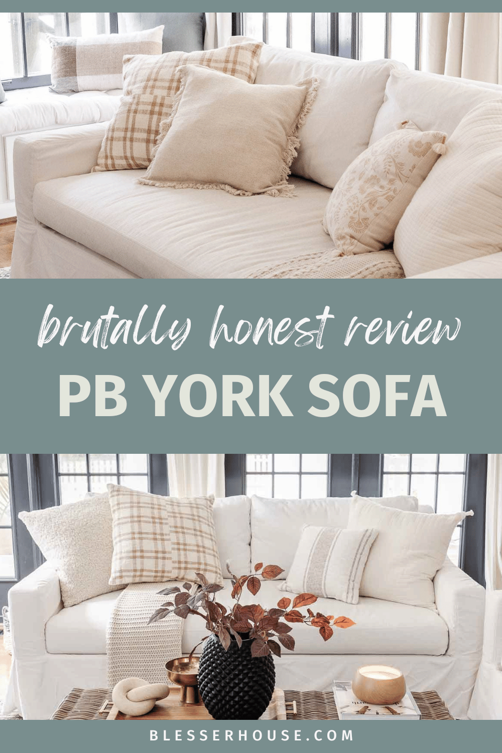pottery barn york sofa review