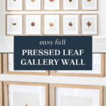 pressed leaf art gallery wall for fall