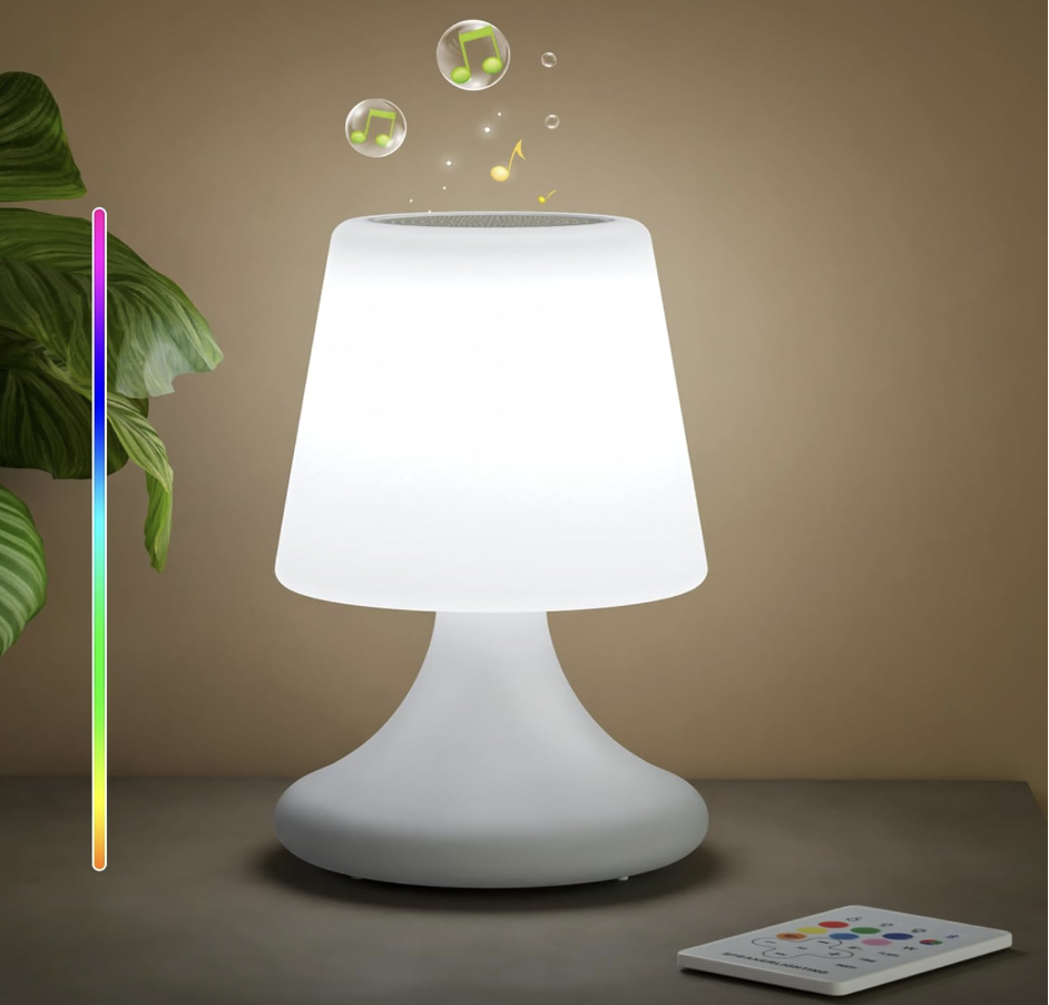 built in bluetooth speaker waterproof lamp