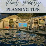 swim party planning tips and backyard party planning checklist